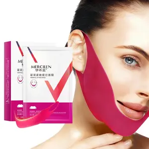 V-Shape Firming Lifting Mask 10g X 5 Sheets, Rich in Collagen and Hyaluronic Acid, Ear-Hook Design, Deep Moisture, Facial Sculpting Device