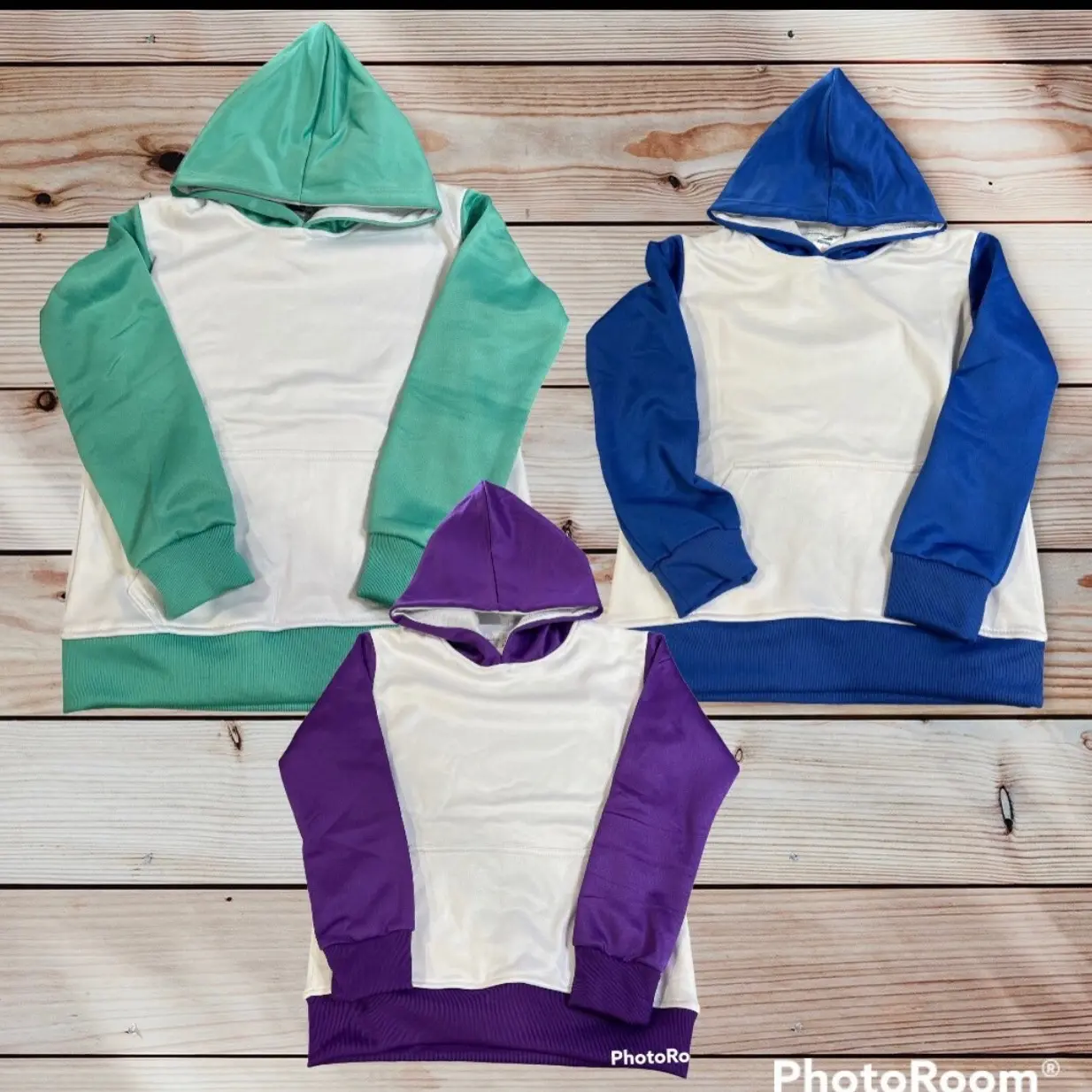 adult colored block fleece polyester sublimation blank hoodie