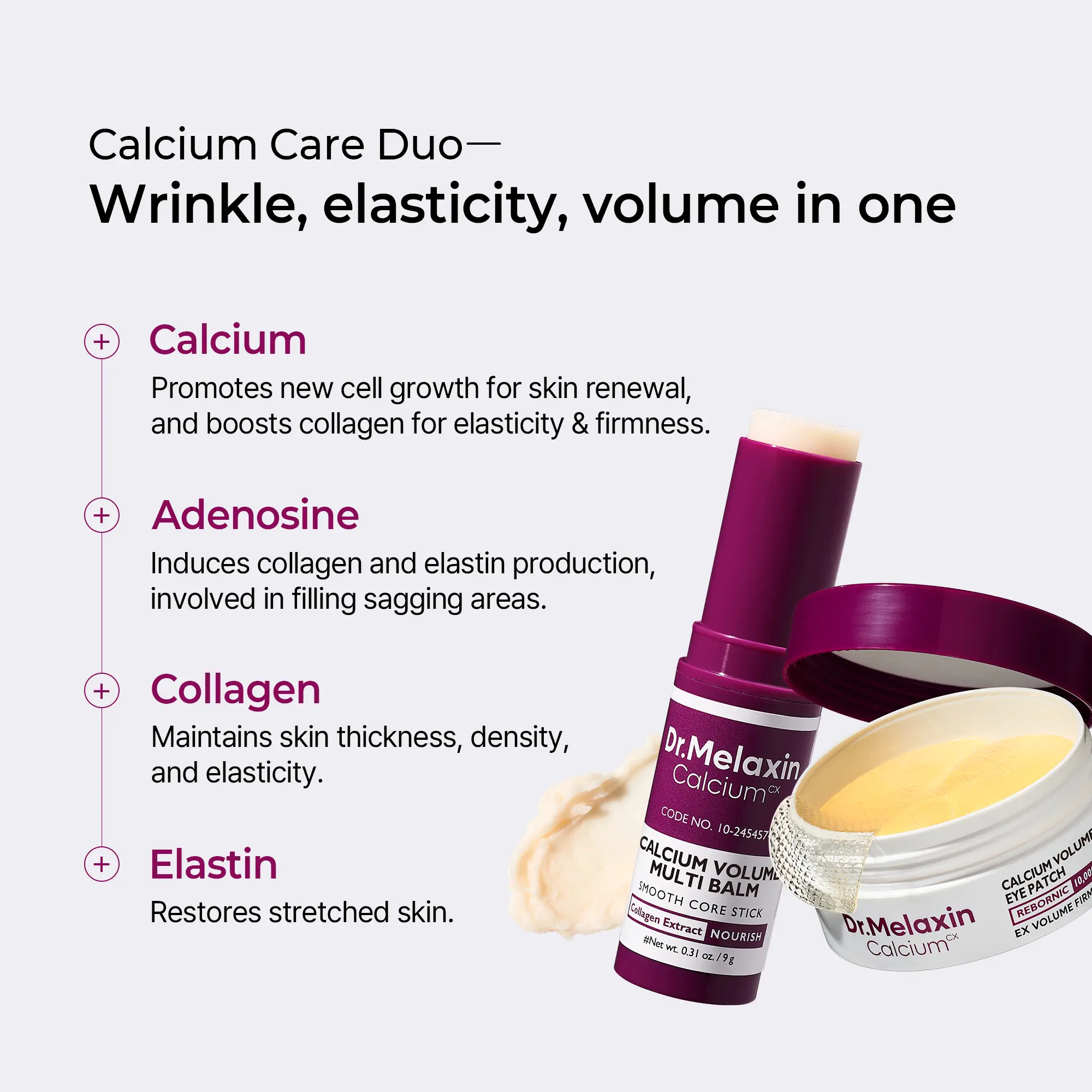 Dr.Melaxin Official] Calcium Volume Eye Patch 60ea - Anti-aging