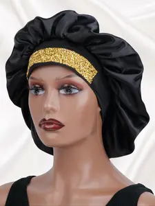 Women's Elegant Rhinestone Decor Sleeping Bonnet, Casual Soft Comfortable Sleeping Bonnet, Sleeping Accessories for Women & Girls, Haircare, Sleeping Cap