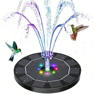 3.5w 7.1in solar fountain with 3000mah battery, capable of switching between automatic and night mode. DIY solar fountain pump