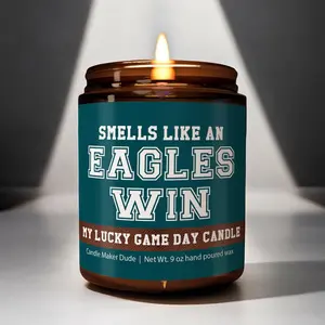 Smells Like an Eagles Win Sport Candle, Soy Wax Candle Gift, Football Candle, Victory Candle, Football Fan Gift, Gift for Winners, Sport Win Candle Gift, Christmas Gift Idea, Gift For Lover Him Her, Game Day Decor