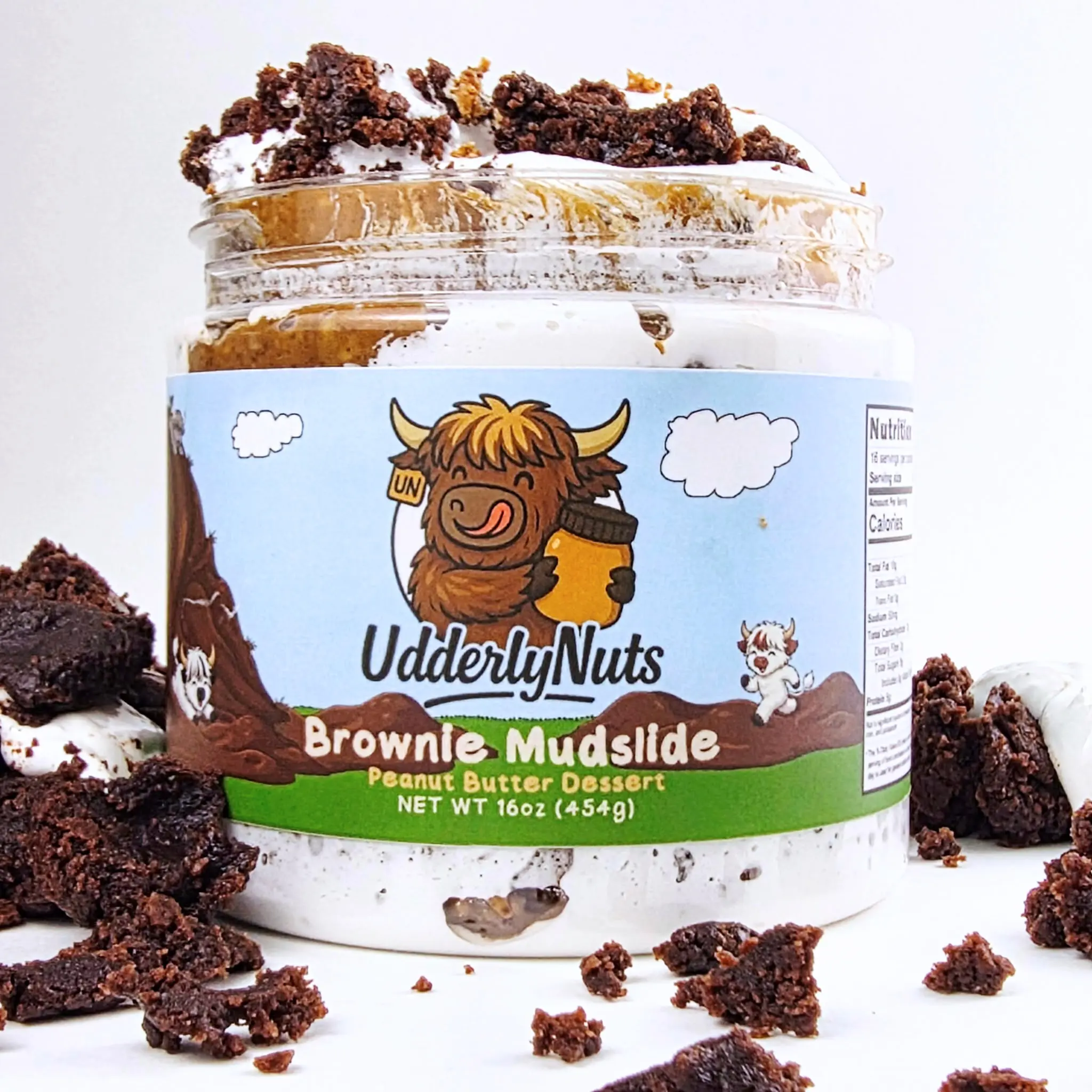 Brownie Mudslide Peanut Butter Dessert by Udderly Nuts