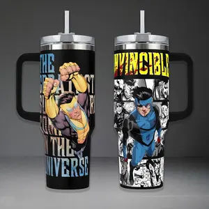 Invincible Mark Grayson Tumbler 40oz 20oz Greatest Hero In The Universe Cup 40 oz Tumbler With Handle, Tumbler 20oz No Handle, Gifts For Invincible Fans