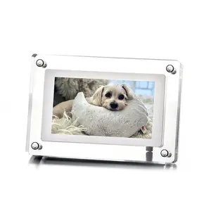 7" Acrylic Digital Looping Playback Video Frame that is 4GB and Audible with USB charging cord.