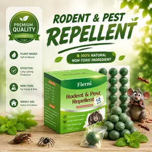 12-Pack Botanical Rodent Repellent Balls – Natural Peppermint & Cedarwood Oil Pest Control for Indoor & Outdoor Home, Kitchen, Garage, Warehouse & Storage Spaces