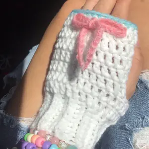 Coquette Cinamoroll Inspired Crochet Gloves