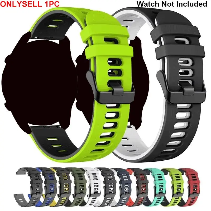 Silicone Watch Band (Band Only), Replacement Watch Band, Smart Watch Straps for Samsung Galaxy Watch 6/5/5 Pro/4/Classic/Active 2/Gear S3, Smart Watch Accessories, Wearable, Smartwatch Accessories