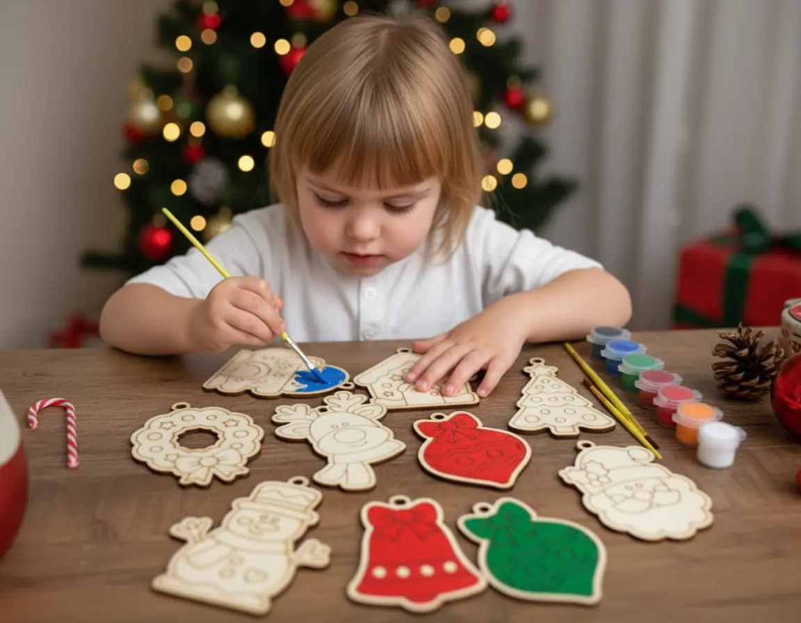 Kids Christmas Nativity & Ornament Paint Craft Kit