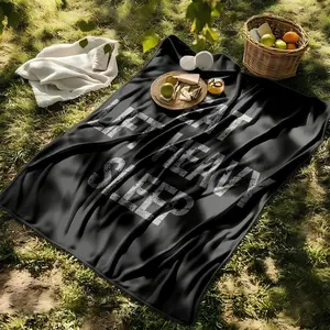 1 piece Three Essentials of a Fitness Lifestyle: Nutrition · Strength Training · Rest themed flannel blanket - Microfiber comfortable flannel sofa blanket, suitable for beds and sofas, all-season use, modern design, digitally printed pattern, 100%