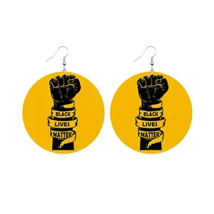 Black Lives Matter Fist Earrings