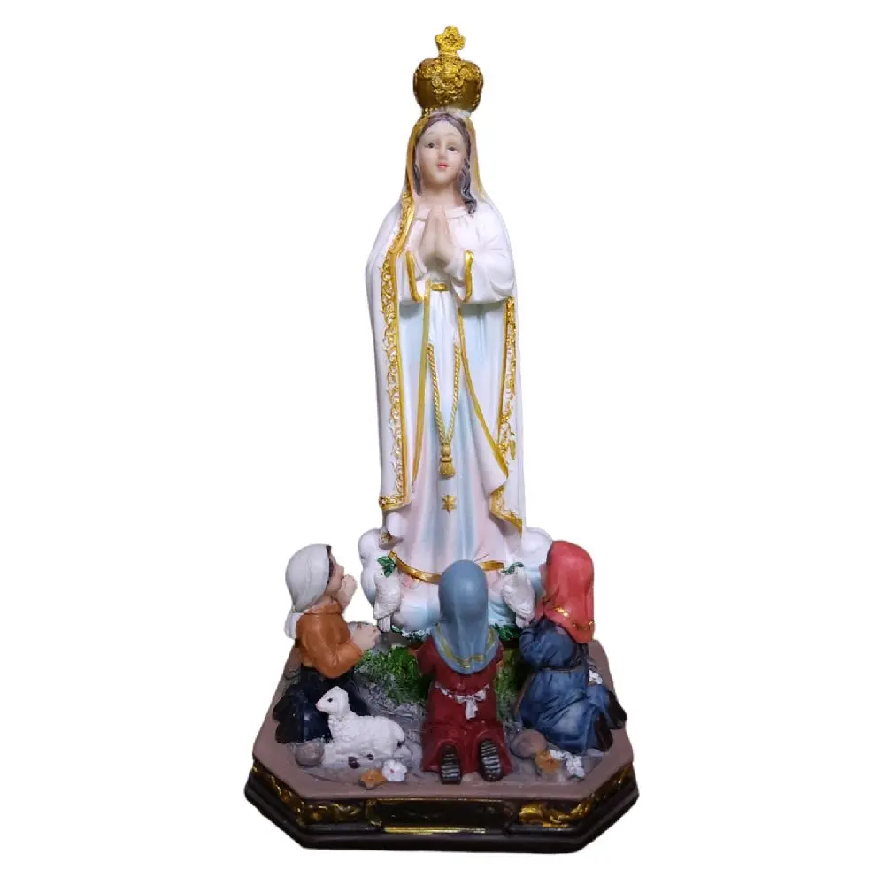 Virgen De Fatima 8"-24" Inches Tall Con Ninos Statue Lady of Fatima Estatua Brand new Virgin Mary Religious Decor