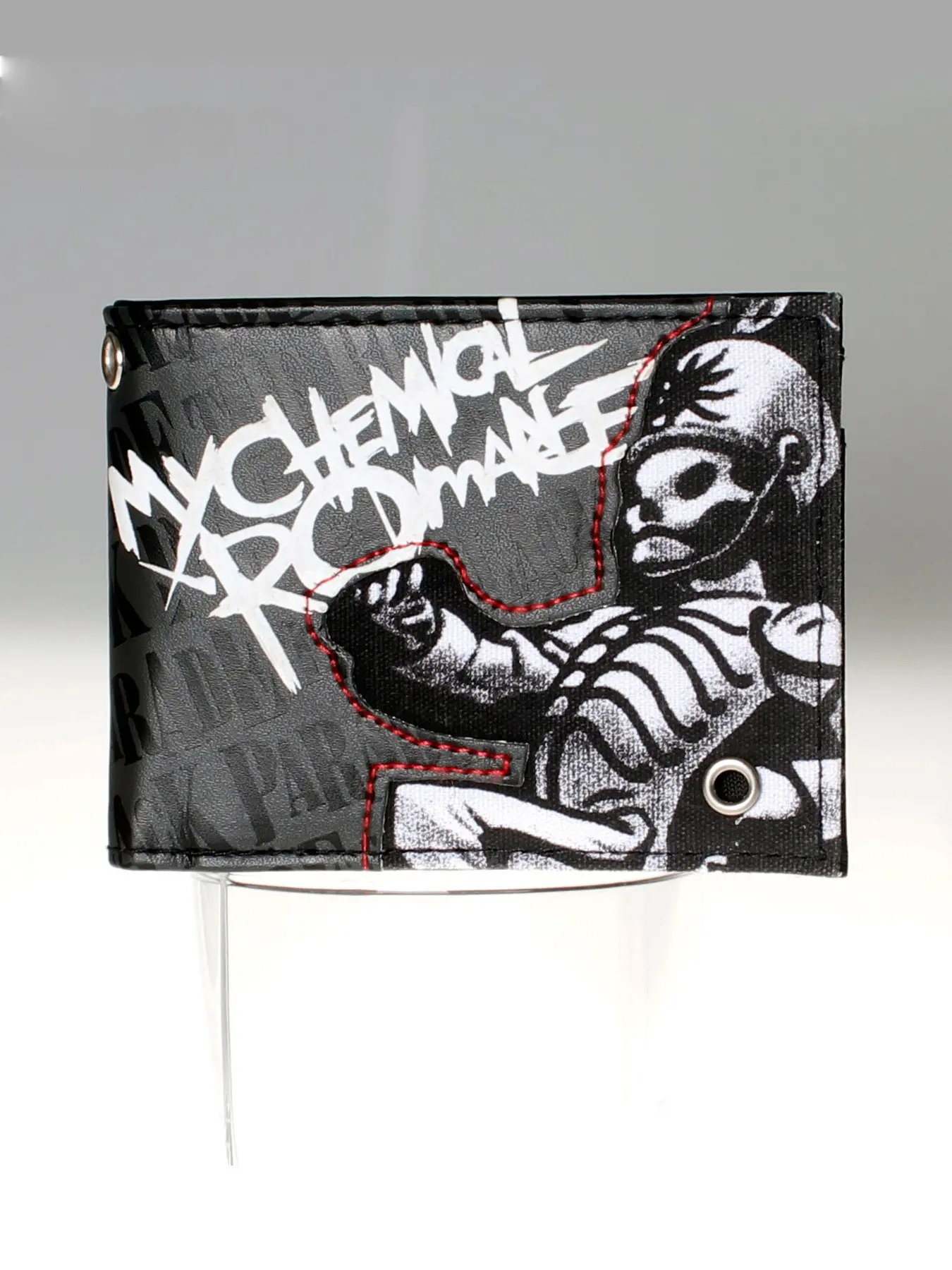 High-Quality Hollow Skull Print Two-Fold Pu Leather Wallet, Fashion Personalized Multi Card Holder, ID Window, Stylish and Unique Design