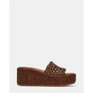 Steve Madden BRANDY BROWN RAFFIA