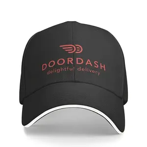 DoorDash Exquisite Delivery Lightweight Polyester Baseball Cap-100% Polyester Fiber, Sports Style, Unscalable, Hand Washable-Men's Casual Hat