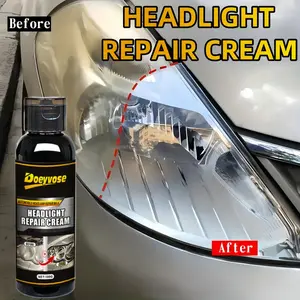 Doeyvose Universal Headlight Restoration Kit, Fix Yellowing Scratches Oxidation, Clear Bright Finish, Plastic Headlight Repair Liquid