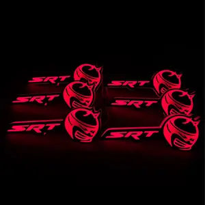 RGB LED Scat Pack Bee Head Emblem | App Controlled Color Changing Badge