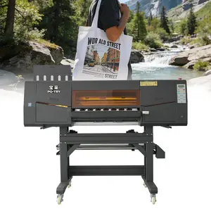 PO-TRY High Speed DTF Printer 5 Heads White Ink Transfer Machine for T-Shirts Garment Printing 30m²/h