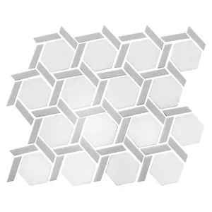 Asteroid Hex Wheel Mosaic Tile