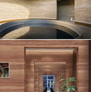 EcoClay Selection - Rammed Earth Burning Flame