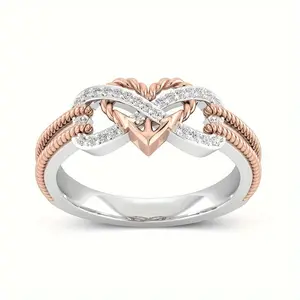 Women's Ring - Elegant Hollow Infinite Pattern Ring, Exquisite Party Style, Fashionable Female Jewelry