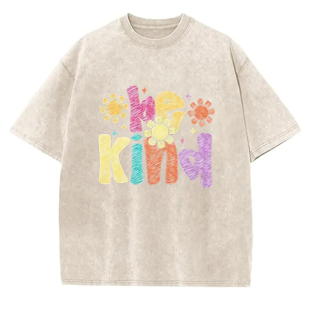 Washed T-shirt-Apricot