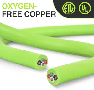 Nilight 15FT 50 Amp Generator Extension Cord 250V Heavy Duty 6/3+8/1 Gauge Pure Copper STW Wire ETL Listed 4 Prong 14-50P SS2-50R&CS6364 Suit for RV Camper Outdoor Use Bright Green