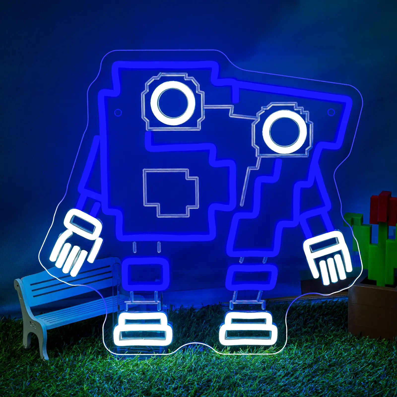 67 plants VS Brianrots Neon Sign, Plants Vs Zombies Series Game Neon Light, Game Room Decor LED Sign Wall Mounted, Boy's Room Gaming Theme Neon Lamp, Teenager Boys Kids Gift