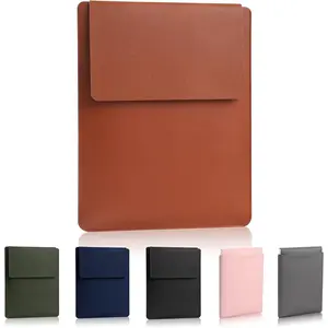 13-16-inch Laptop Sleeve, Thickened Cushioning Design, Slim Portable Multi-Functional Case - Compatible with MacBook Series - Brown