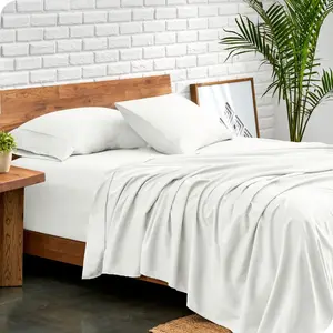 Ultra-Soft Easy Care Sheet Set for Split & Adjustable Beds by Bare Home - Split King, Cream