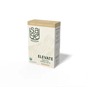 Sage Matcha Elevate Organic Matcha Super Latte Single-Serve Ceremonial Grade Unsweetened with Spirulina & Adaptogens 6 Packets