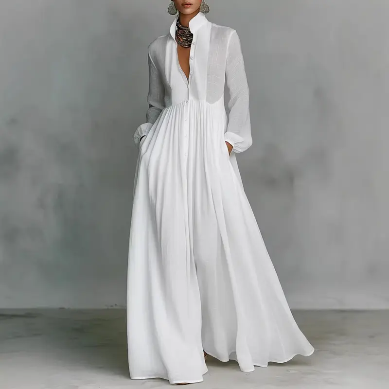 white crochet dress long sleeve Li White Crochet Long Sleeve Mini Dress