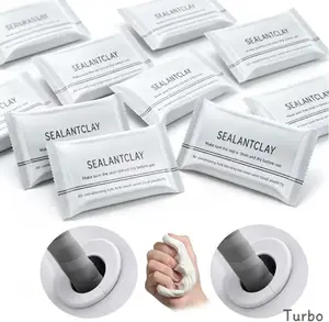 10 Counts Waterproof Sealant Clay Putty, Moldable Quick Mending Mud for Air Conditioning Holes, Drain Pipe Connections, Wall Gaps Repair, Windproof Insect-Proof Waterproof Hole Sealing Mastic.Turbo