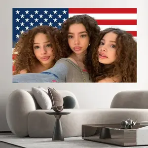 kalogeras sisters Flag banner polyester fun flags durable for college dormitories, porches, poolside, backyards and storefronts, parties, gifts, tailgate parties