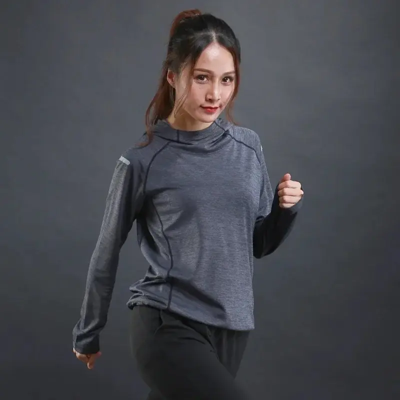 Women's Compression Hoodie Sportswear for Fitness and Running