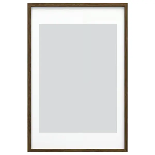 Frame, walnut effect, 24x36 " Frame, walnut effect, 24x36 "