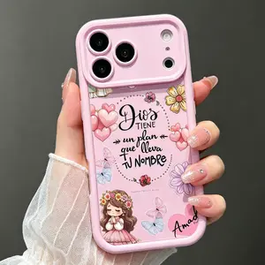 God's Plan TPU faith phone case, a protective case for cute, Christian and aesthetic phones, suitable for phones 17 Pro Max 16 Pro Max 15 Pro 14 13 12 11 anti drop phone cases Soft TPU Shockproof Protective Cover TYJT260601001