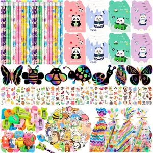 28pcs Stationery Party Pack Set, Classroom Return Gift Goodie Bags for Student Prizes & Teacher Rewards, Birthday Party Supplies