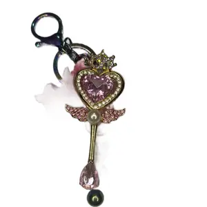 Customize Your Keys, Book Bags & Briefcases with Beadable key Chains badge  reel office  accessories