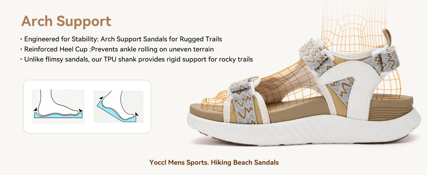 Women's Summer Walking Sandals with Breathable Mesh Upper, Quick-Drying Water-Friendly Design, Adjustable Hook and Loop Straps, Padded Heel Strap for Easy On/Off and Customized Comfort, Lightweight Outdoor Summer Sandals