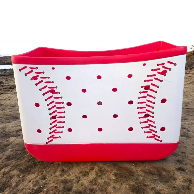 XL Baseball Tote Bag - Red