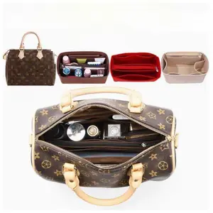 Prevent deformation!Felt Insert for Speedy Handbags 20 25 30 Organizer Pillow Shape Reform Base Support Lining Protector, Prevent clutter, Bag Storage