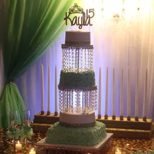 3 tier Chandelier Cake stand Birthday and wedding cake stand sweet sixteen cake Stand Set