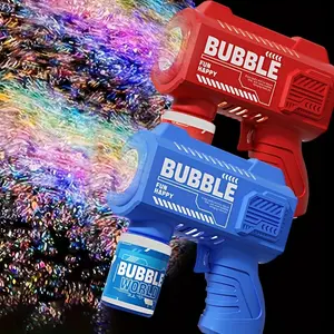 Automatic Bubble Gun for Kids, Bubble Machine, Handheld Bubble Maker, Three Colors Available, Stickers Included, Large Output, Perfect for Easter, Halloween, Christmas