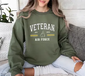 Personalize US Air Force Veteran Sweatshirt, Gift for Air Force Veteran, USAF Retirement Gift, Veterans Day Gift