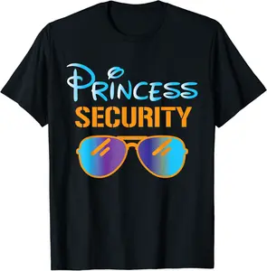 Princess Security Funny Birthday Halloween Party design T-Shirt - Emilyschwe Shop 77B0CM3NBP1Z