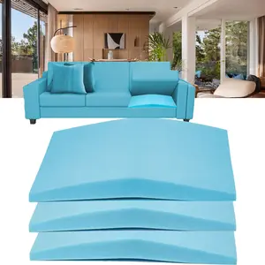Blue high-density foam sofa support cushion, Durable Cushions, insertable high resilience sofa cushion, repair sofa depression to improve comfort, size is 20"X20"x2"