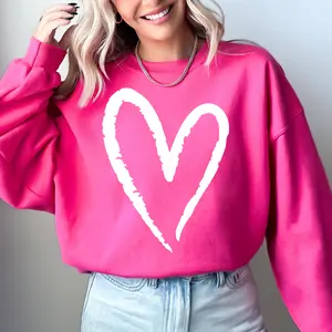 Valentine's Heart, 2026, Vintage Design, Trend, Love Sweatshirt, Crew Neck, Women's, Crewneck, Valentine's Day, Love, Heart, Cupid