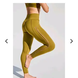 CALIA Women's Inspire Crochet 7/8 Leggings  Olive Color Size Large