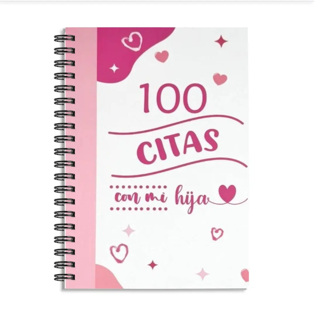 Perfect Gift Diary for Daughter, Minimalist Design Colorful Quote Journal, Record 100 Dates, Ideal for Mother-Daughter Bonding